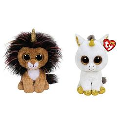 Foto van Ty - knuffel - beanie buddy - ramsey lion & pegasus unicorn