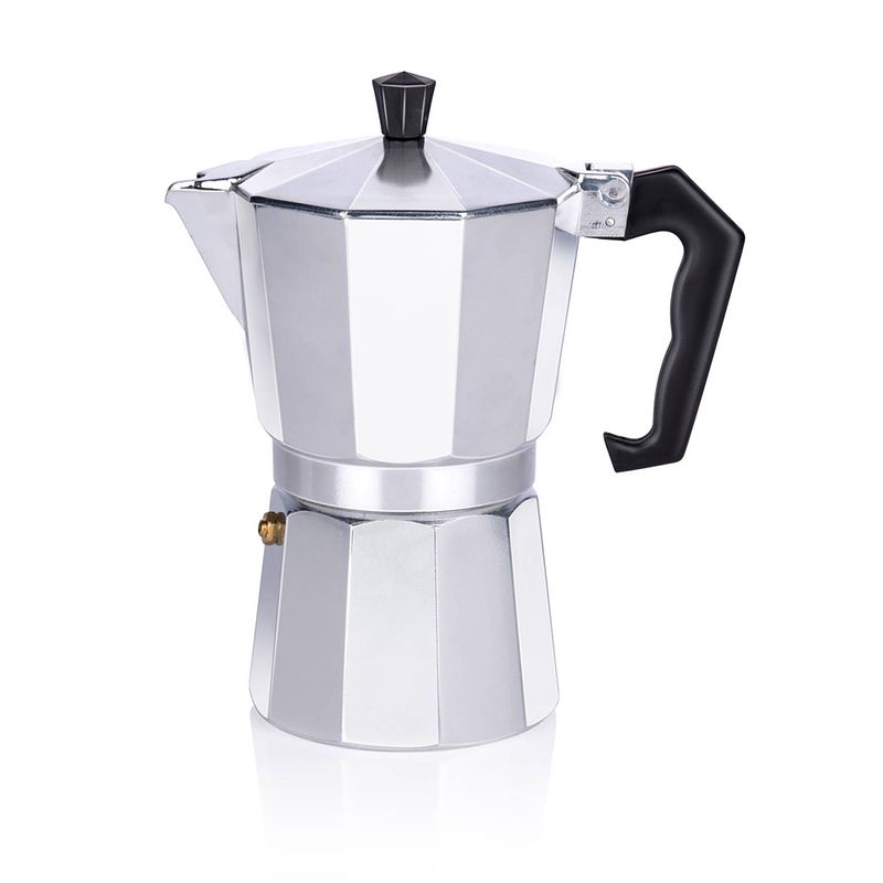 Foto van Alpina percolator - 270 ml - koffiemachine - ?10 x 19 cm - 320 gr - koffie zonder elektriciteit - aluminium