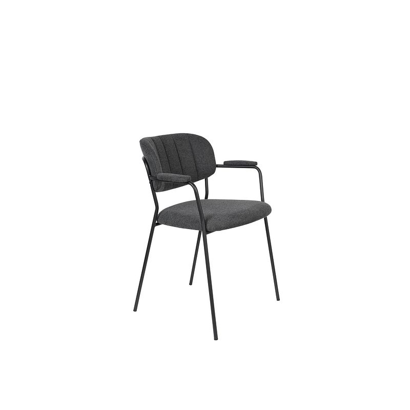 Foto van Anli style armchair jolien black/dark grey