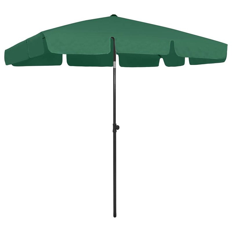 Foto van Vidaxl strandparasol 200x125 cm groen