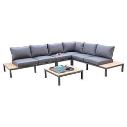 Foto van Home loungeset atlanta antraciet-teak