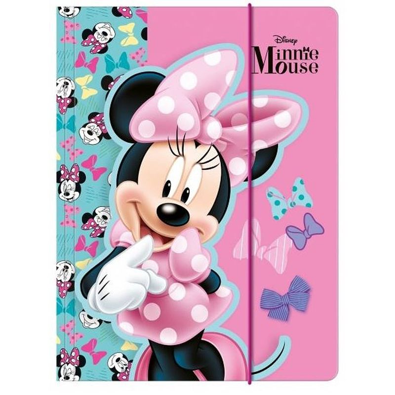 Foto van Disney elastomap minnie mouse meisjes 31,5 x 23,5 cm roze