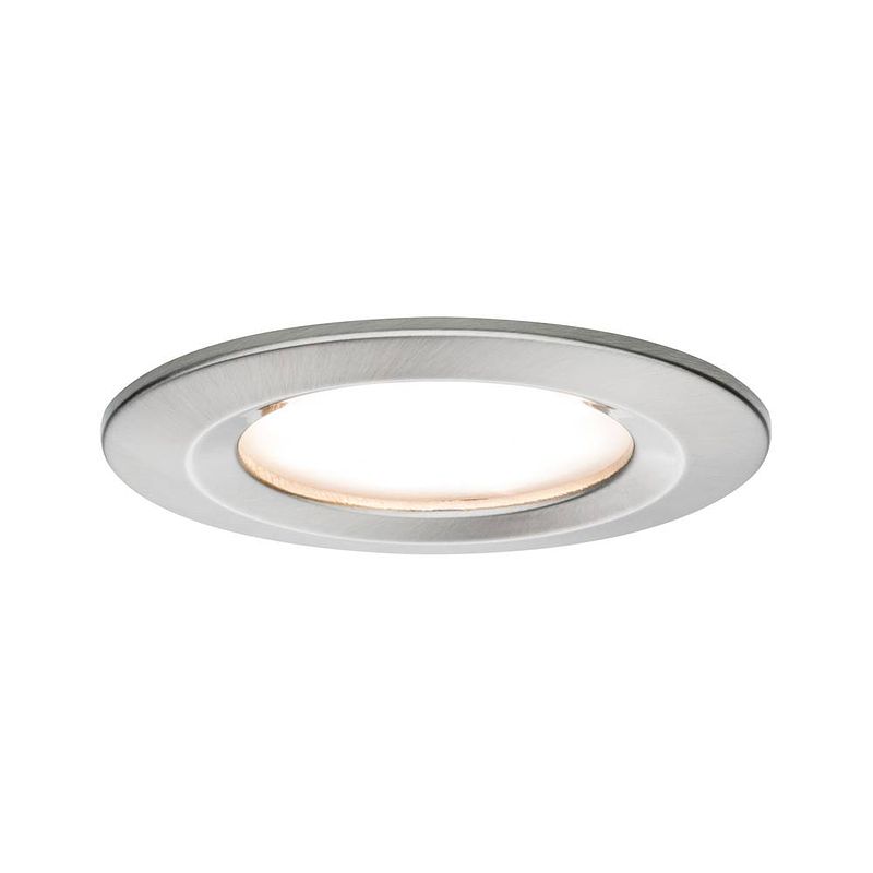 Foto van Paulmann nova inbouwlamp voor badkamer led led 6 w ip44 ijzer (geborsteld)