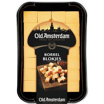 Foto van Old amsterdam voorgesneden borrelblokjes kaas 48+ 170g bij jumbo