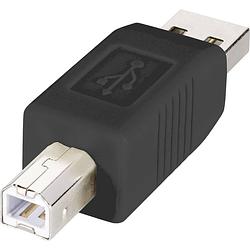 Foto van Renkforce usb 2.0 adapter [1x usb-a 2.0 stekker - 1x usb-b 2.0 stekker] rf-usba-03 vergulde steekcontacten