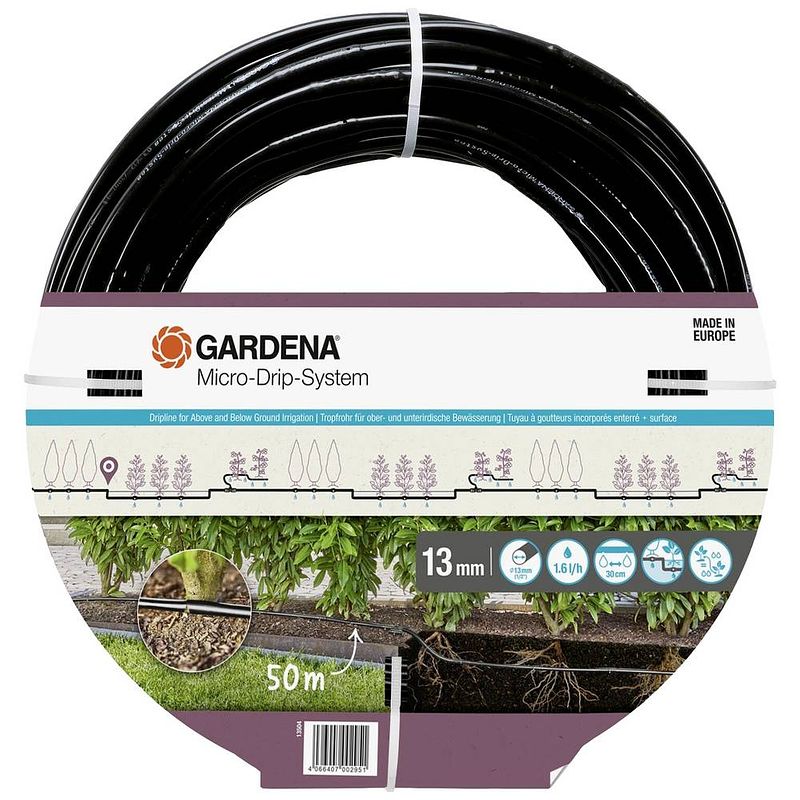 Foto van Gardena 13504-20 micro-drip system druppelbuis 13 mm (1/2) ø