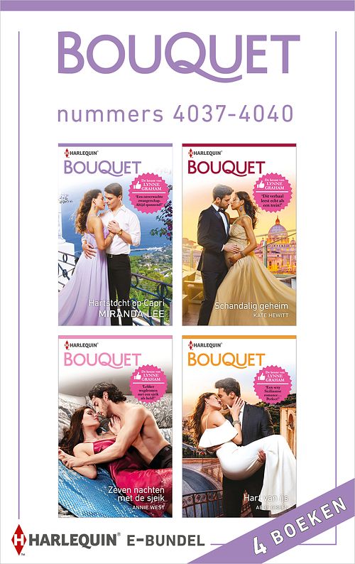 Foto van Bouquet e-bundel nummers 4037 - 4040 - abby green, annie west, kate hewitt, miranda lee - ebook (9789402539707)