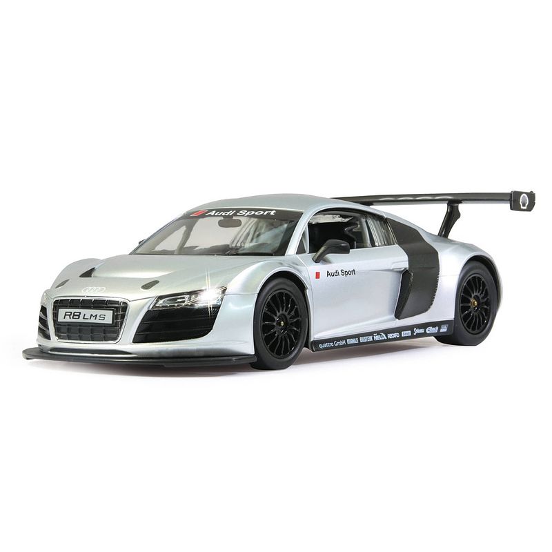 Foto van Rastar rc audi r8 lms jongens 27 mhz 1:14 zilver