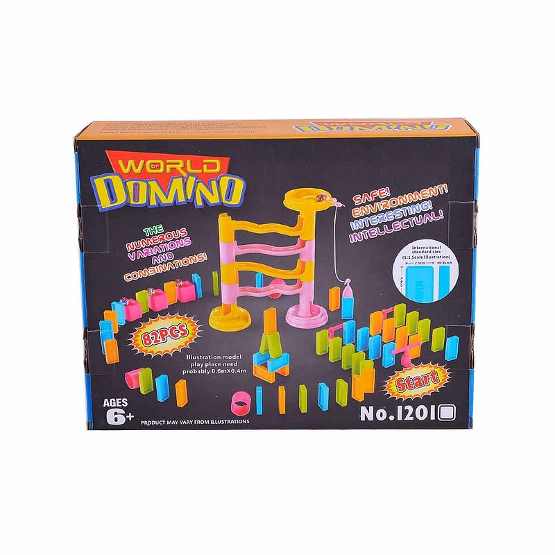 Foto van Allerion domino set medium - domino stenen spel voor kinderen - met
