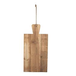Foto van Haes deco - decoratieve snijplank - 50x25x3 cm - hout - bruin - borrelplank, tapasplank, serveerplank