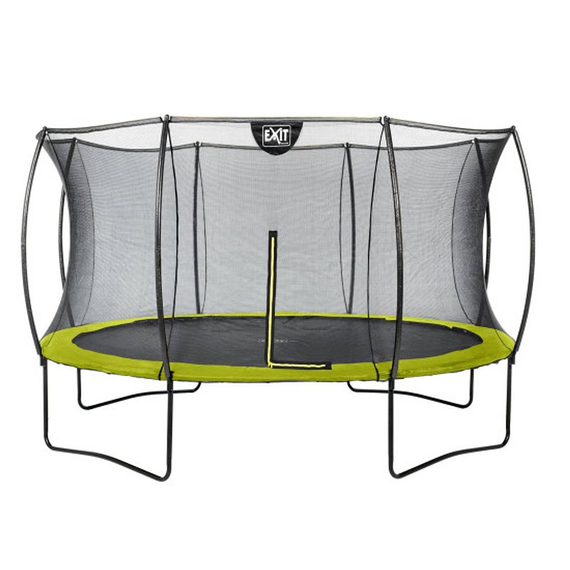 Foto van Exit silhouette trampoline rond - 366 cm - groen