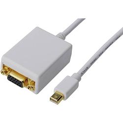 Foto van Digitus ak-340407-001-w displayport / vga adapter [1x mini-displayport stekker - 1x vga-bus] wit 15.00 cm