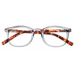 Foto van H2optics leesbril unisex blauw/bruin sterkte +3,00