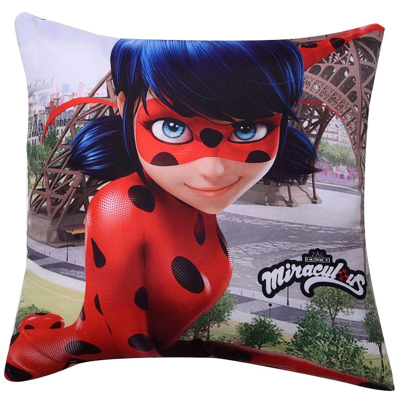 Foto van Miraculous ladybug kussen parijs 40 x 40 cm