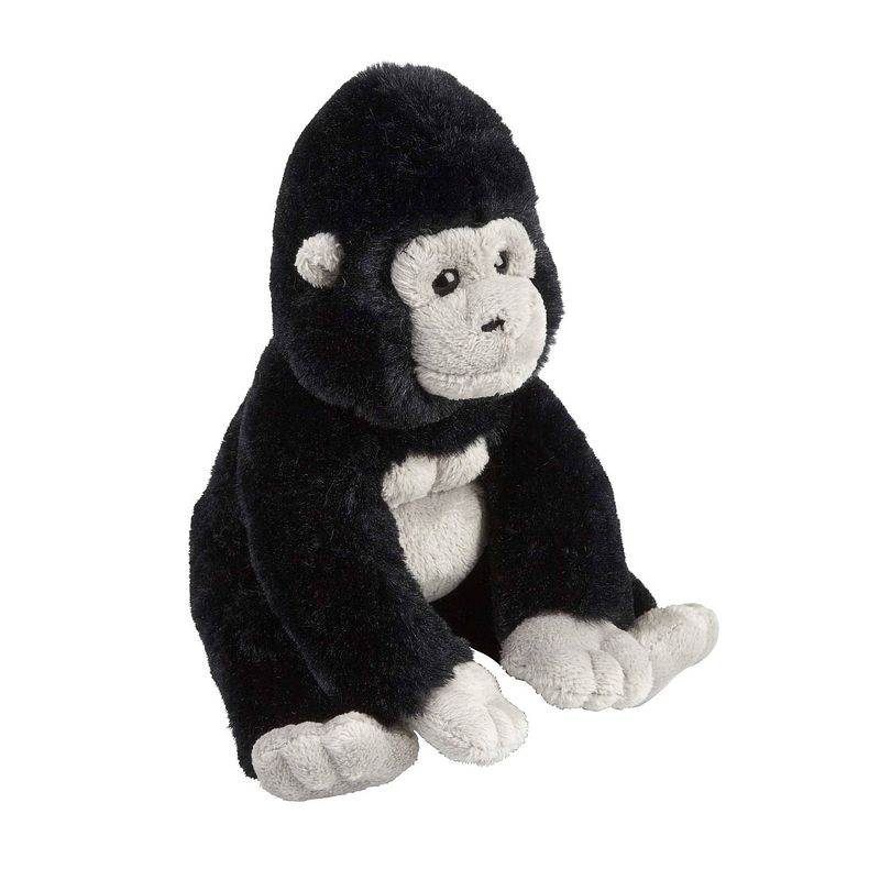 Foto van Pluche knuffel dieren gorilla aap 18 cm - knuffeldier