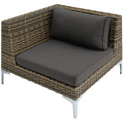 Foto van Tectake® - modulaire wicker set villanova natuur rechterhoek - 404416