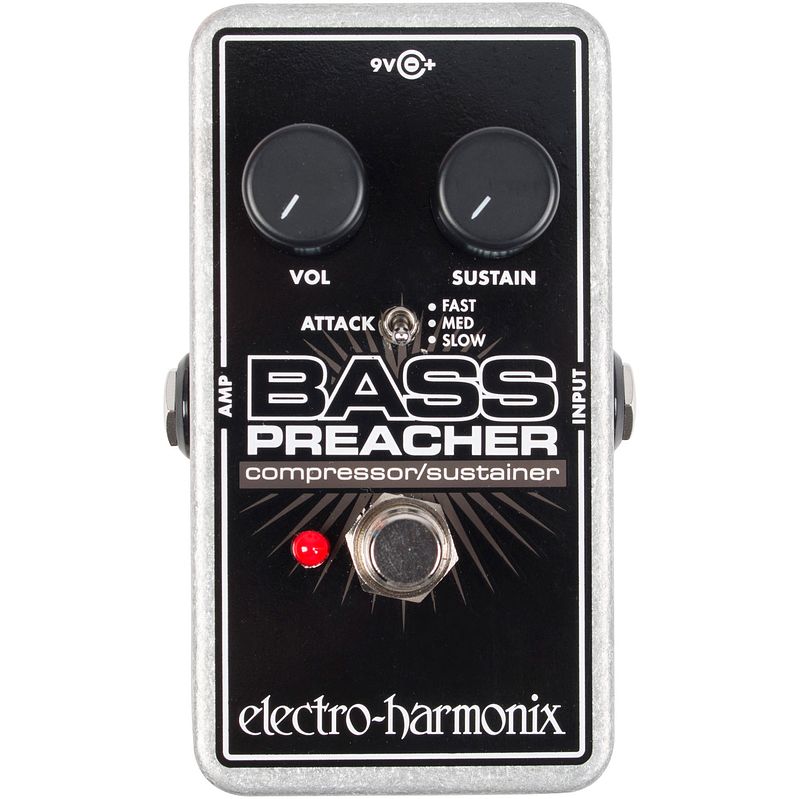 Foto van Electro harmonix bass preacher compressor sustainer effect