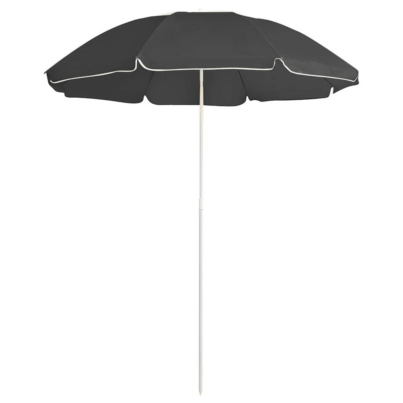 Foto van Vidaxl parasol met stalen paal 180 cm antracietkleurig