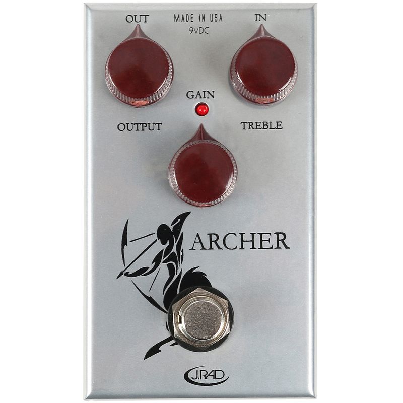 Foto van J. rockett archer overdrive/boost pedaal