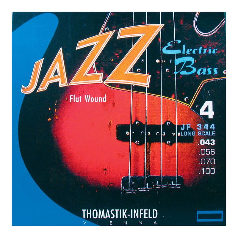 Foto van Thomastik-infeld jf344 jazz flat wound long scale