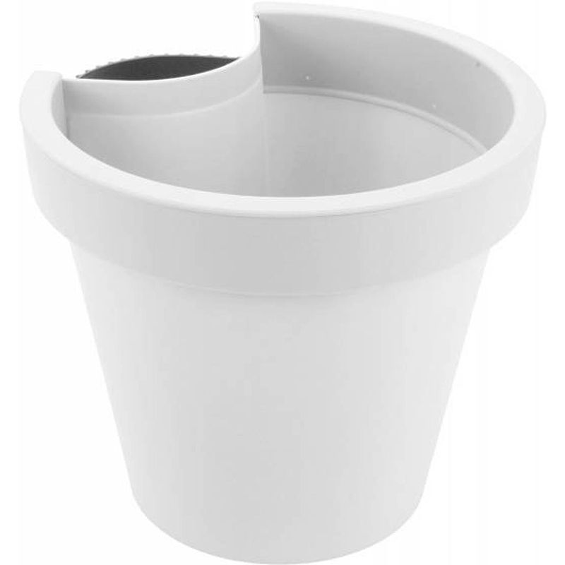 Foto van Koopman hangbloempot rond 24cm wit