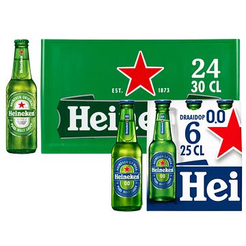 Foto van Heineken krat + 0.0 6 x 25cl bij jumbo