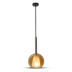 Foto van V-tac hanglamp vt-7181 100 cm e27 glas/staal 60w oranje/wit