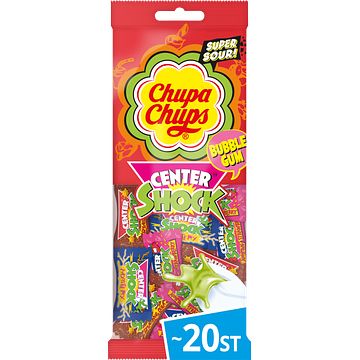 Foto van Chupa chups center shock bubble gum 20 stuks / 80g bij jumbo