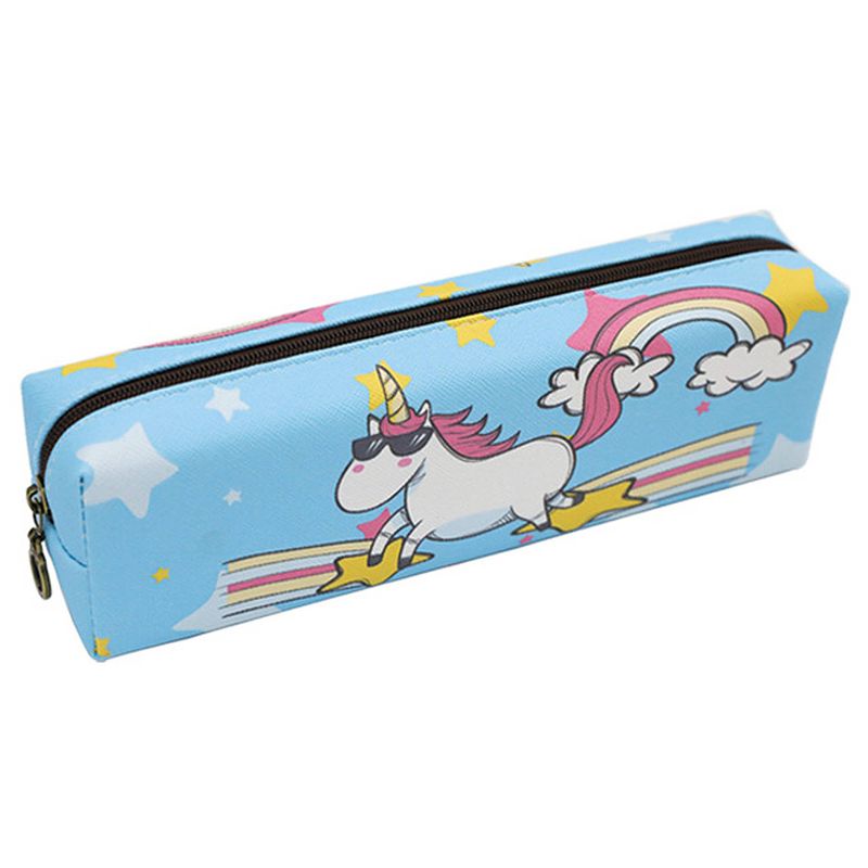 Foto van I-total etui unicorn junior 22 cm polyester blauw