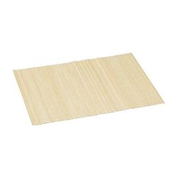 Foto van Rechthoekige bamboe placemat beige 30 x 45 cm - placemats