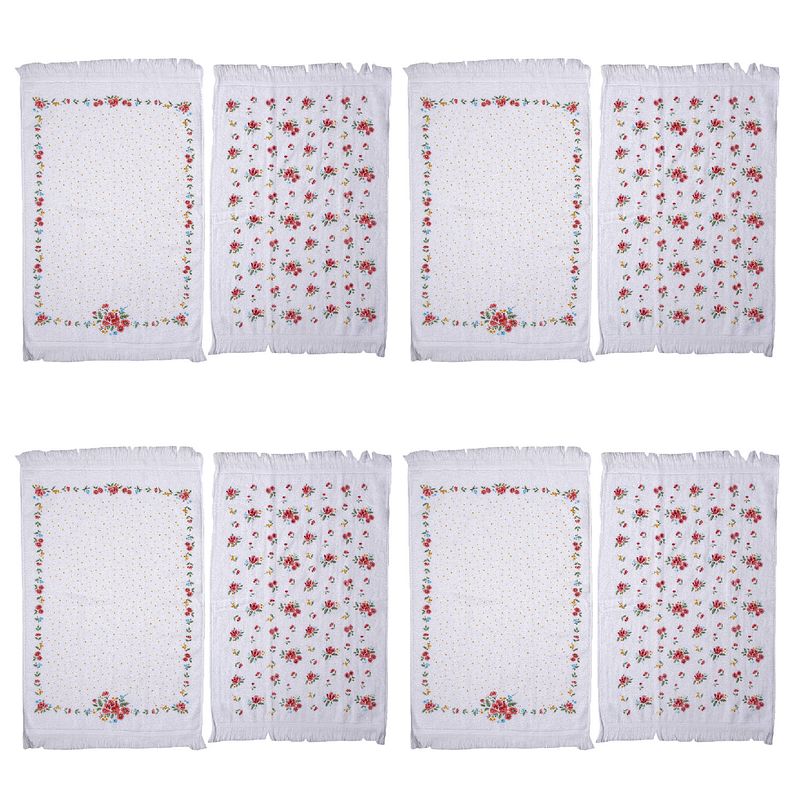 Foto van Haes deco - gastendoek / handdoek - 40x66 cm - 100% katoen - little rose collection