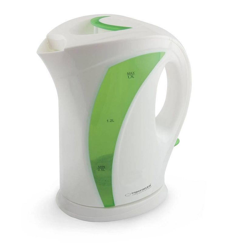 Foto van Waterkoker esperanza ekk018g wit groen multicolour plastic 2200 w 1,7 l