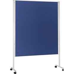 Foto van Magnetoplan 1101103m multifunctionele wand (b x h) 1350 mm x 2090 mm vilt blauw tweezijdig te gebruiken, prikbord, in hoogte verstelbaar