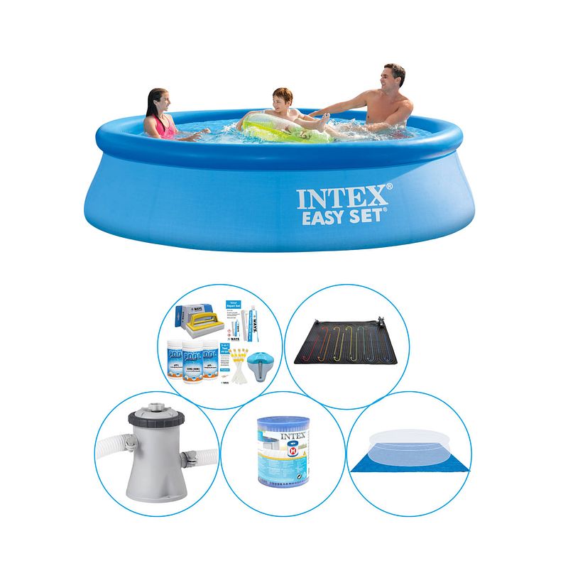 Foto van Zwembad combi deal - 6-delig - intex easy set rond 305x76 cm