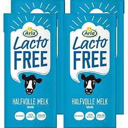 Foto van Arla lactofree houdbare halfvolle melk 4 x 1l bij jumbo