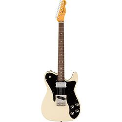 Foto van Fender american vintage ii 1977 telecaster custom olympic white rw elektrische gitaar met koffer
