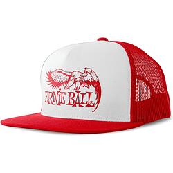 Foto van Ernie ball 4160 eagle logo hat red & white trucker cap met logo