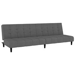 Foto van The living store multifunctionele bedbank - donkergrijs fluweel - 200x84.5x69 cm - slaapbank