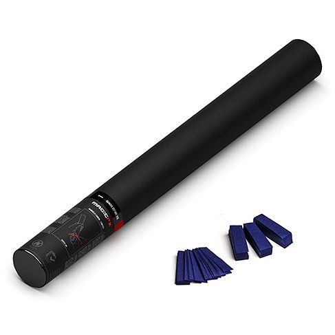 Foto van Magic fx hc03db handheld confetti cannon 50 cm donkerblauw