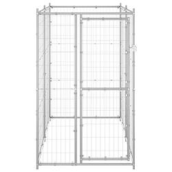 Foto van Infiori hondenkennel voor buiten 110x220x180 cm gegalvaniseerd staal