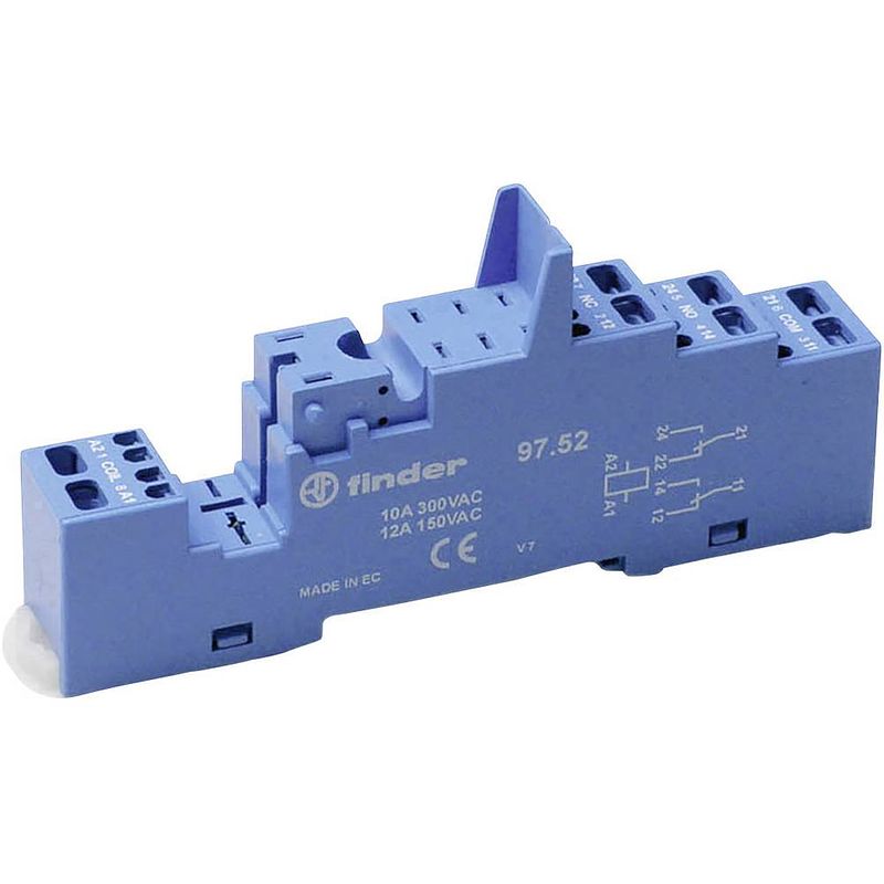 Foto van Finder 97.52 relaissocket finder 46.52 (l x b x h) 97.52 x 15.8 x 32.5 mm 1 stuk(s)