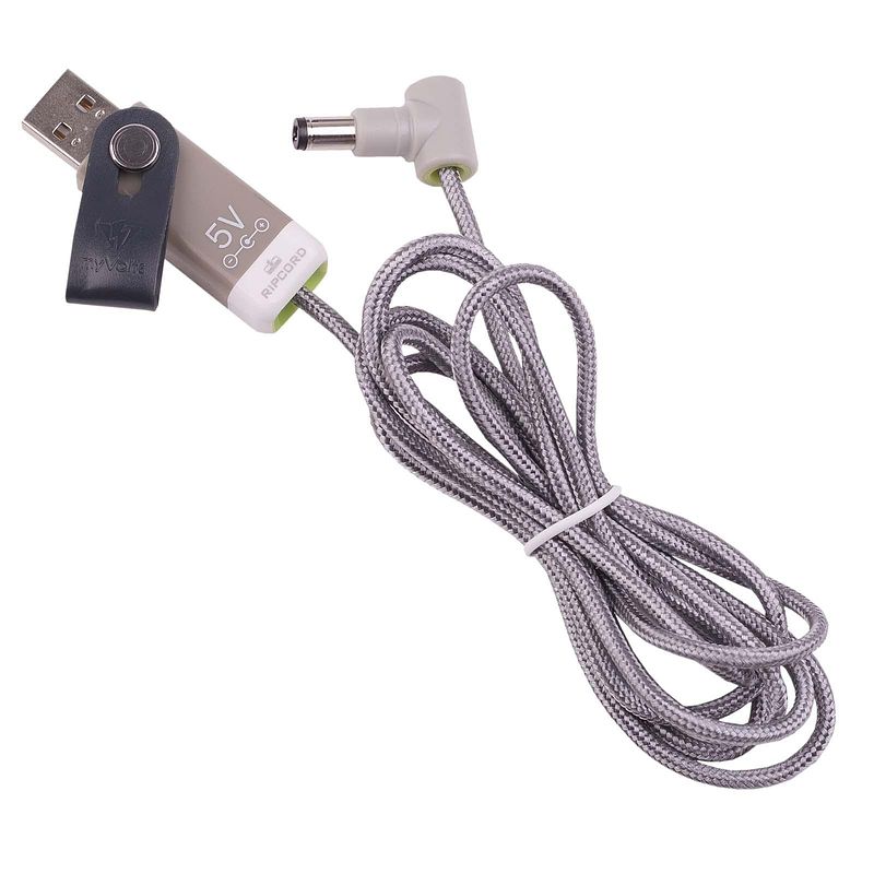 Foto van Myvolts ripcord 5v 1 usb naar barrel kabel