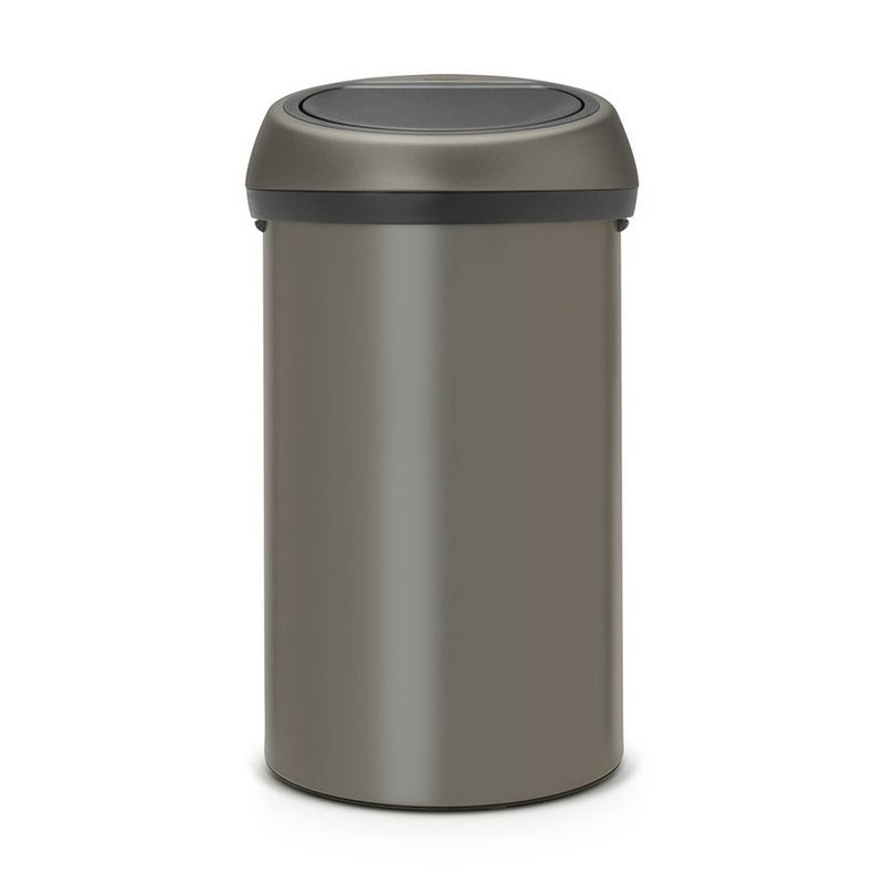 Foto van Brabantia touch bin afvalemmer - 60 liter - platinum