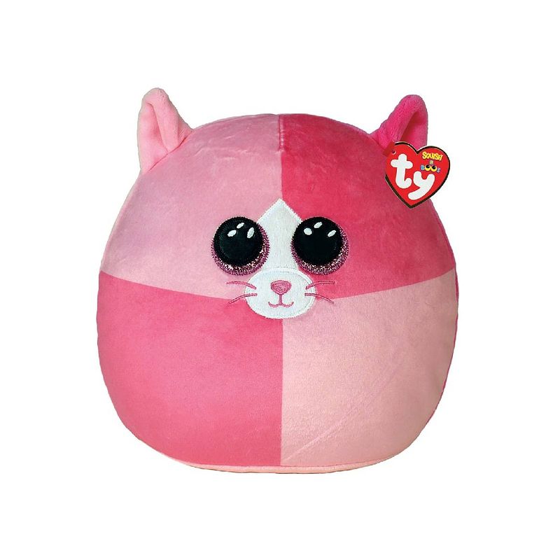 Foto van Ty squish a boo pink scarlet cat 20cm