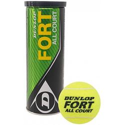Foto van Dunlop tennisbal fort all court rubber/vilt geel 4 stuks