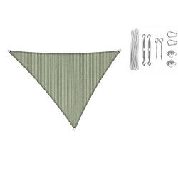 Foto van Shadow comfort driehoek 3,5x4x4,5m moonstone green met bevestigingsset