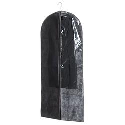 Foto van Kleding/beschermhoes zwart 135 cm inclusief kledinghangers - kledinghoezen