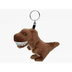 Foto van Pluche knuffel t-rex dinosaurus sleutelhanger 16 cm - knuffel sleutelhangers