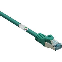 Foto van Renkforce rf-5056416 rj45 netwerkkabel, patchkabel cat 6a s/ftp 0.50 m groen snagless, vlambestendig 1 stuk(s)