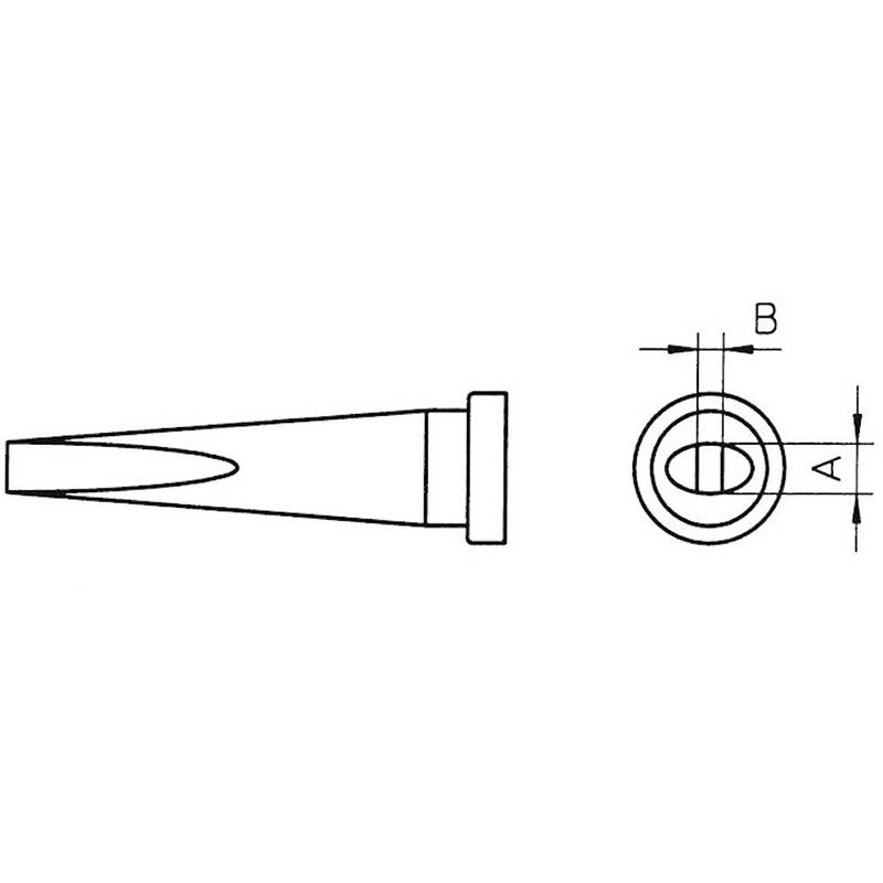 Foto van Weller lt-m soldeerpunt beitelvorm, lang grootte soldeerpunt 3.2 mm inhoud: 1 stuk(s)